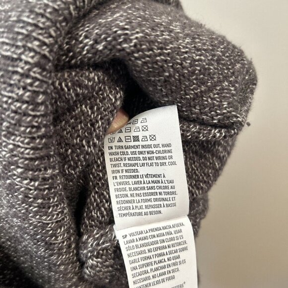 American Eagle Outfitters Size Small brown knit hoodie sweater drawstring casual - Picture 7 of 7